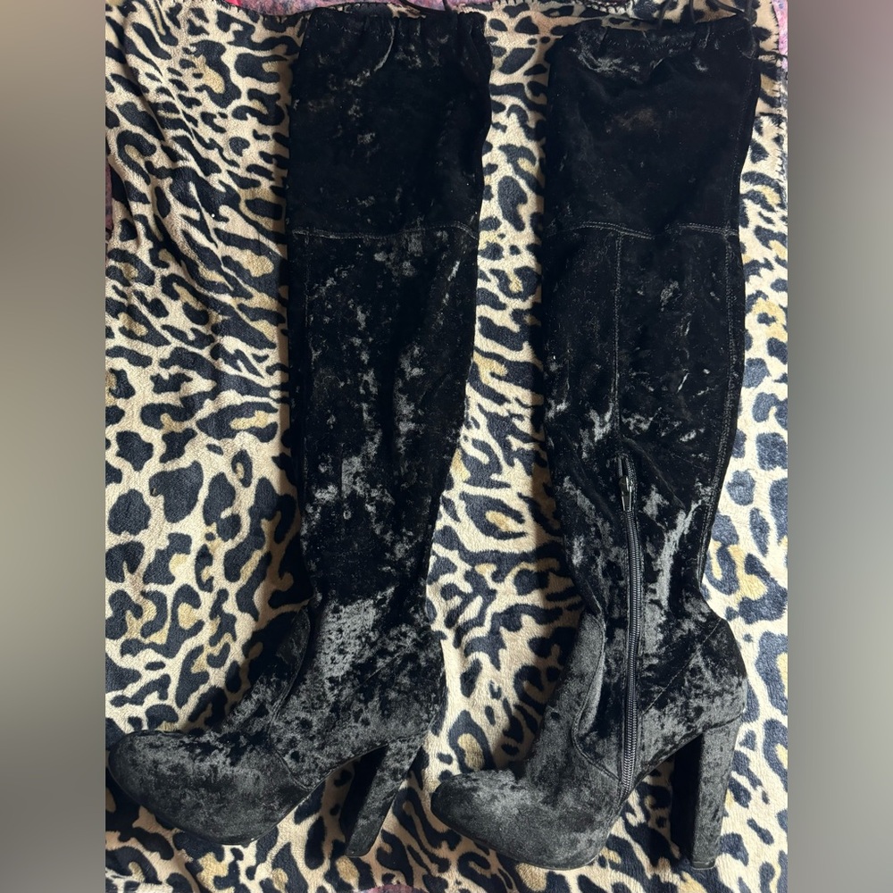 Thigh High Heeled Boots